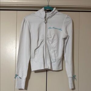 Victoria's Secret White “The Future Mrs.”Hoodie Sweater